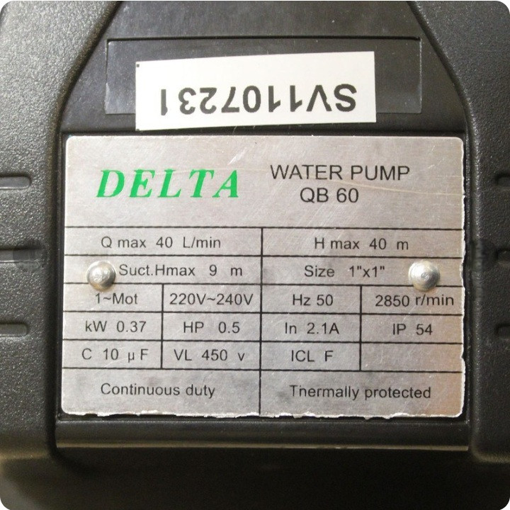 پمپ نیم اسب دلتا